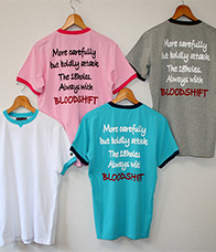 バックプリント・ストレッチトリムTシャツ