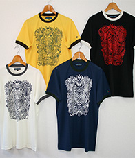 一筆書きトリムTシャツ